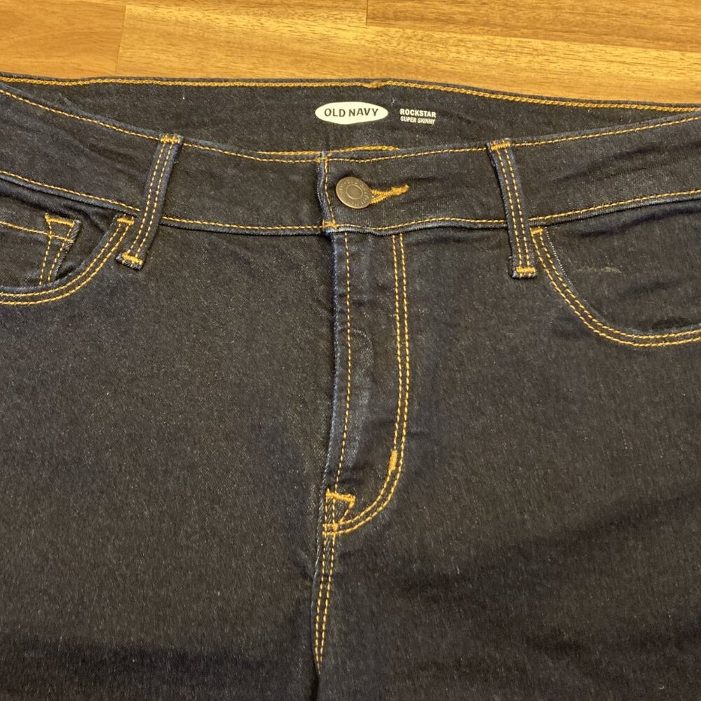 Old Navy Jeans  Size 10  Short Rockstar  Super Skinny Jeans Classicore Cabincore